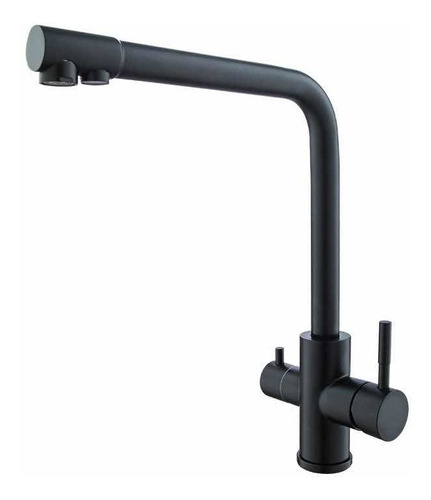 [MLU619844030] Grifería Monocomando Cocina Para Filtro En Negro Acra