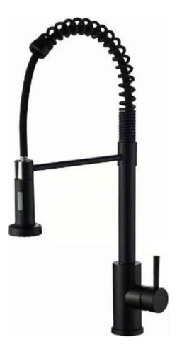 [MLU644113005] Grifería Monocomando Negro Cocina Extensible Rimontti Acra