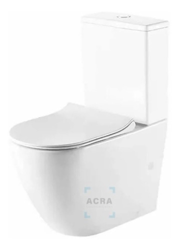 [MLU478024416] Inodoro Selen Flat Con Mochila Y Tapa Cierre Lento Acra