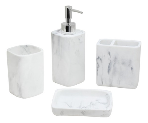 [MLU681264364] Kit De Accesorios Marmolados Para Baño Acra