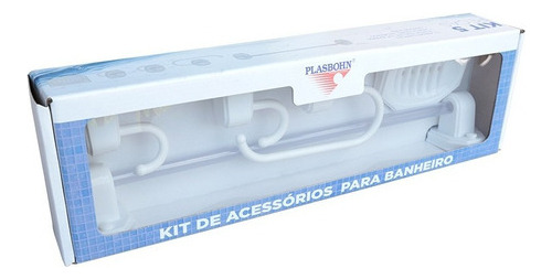 [MLU479310550] Kit/juego Completo De Accesorios Para Baño Pvc 5 Piezas Acra