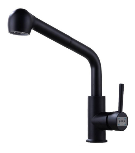 [MLU600025564] Monocom Mesada Negro C/extensible Y Puntero Para Cocina Acra