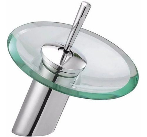 [MLU478331723] Monocomando Cascada Lavatorio Pico Bajo Vidrio Acra