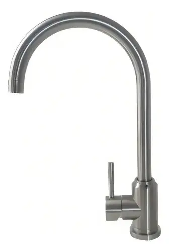 [MLU666574877] Monocomando De Cocina Ac.inox. Palito Mesada Satinado Acra