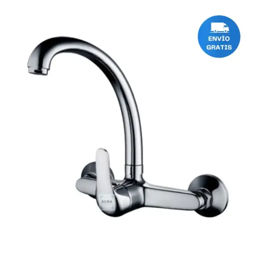 [MLU478486698] Monocomando Wico Pared De Cocina 15cm Acra
