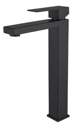 [MLU691225386] Monocomando, Griferia Lavatorio Pico Largo Negro Mate Acra