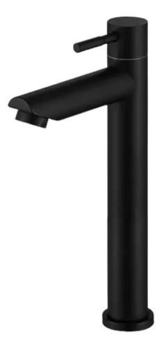 [MLU698635446] Monocomando,griferia Para Baño Palito Alto Negro Mate Acra