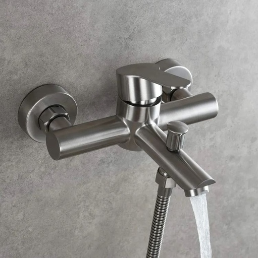 [MLU610248180] Monocomando/griferia De Ducha Satinado Opaco Acra