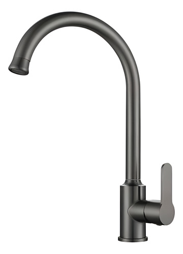 [MLU641212505] Monocomando/griferia/canilla Cocina Mesada Grafito Acra