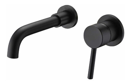 [MLU602006274] Monocomando/griferia/canilla De Empotrar Baño Negro Mat Acra