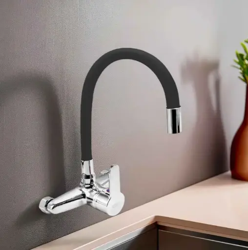 [MLU674459984] Monocomando/grifería Cocina Pared 20cm Pico Flexible Acra