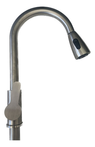 [MLU610248068] Monocomando/grifería De Mesada Satinado Pico Extensible Acra
