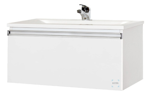 [MLU476549642] Mueble Baño Colgante Aéreo Mdf18 + Bacha/pileta Loza 80 Acra