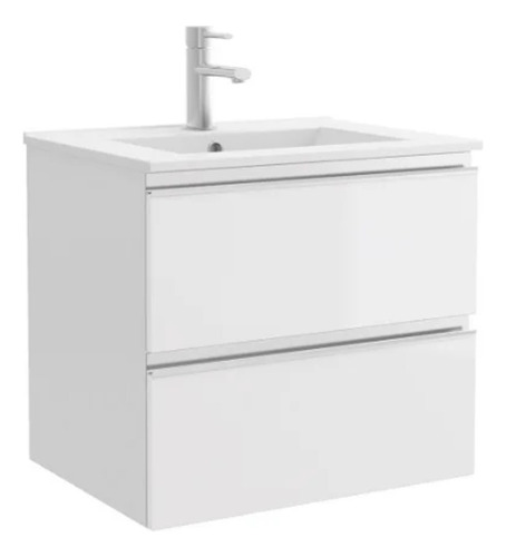 [MLU475699501] Mueble Blanco Aéreo Con Puerta Y Cajón Bacha Loza 61x46 Acra
