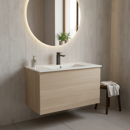 [MLU670866807] Mueble Mdf Aéreo Color + Bacha De Loza 71x46 Acra