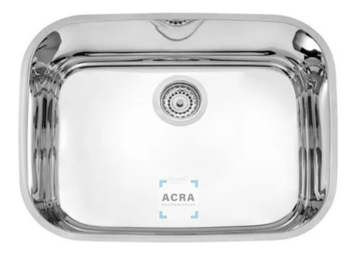 [MLU618080468] Pileta Bacha Simple Tramontina 56x34x14 Acero 430 Acra 