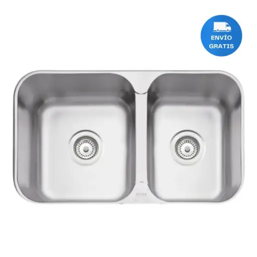 [MLU478082856] Pileta Y Media Tramontina De Sobreponer 69x40x14 Acra