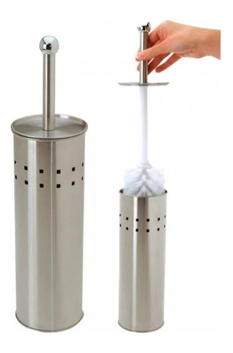 [MLU468892688] Porta Escobilla De  Acero Con Escobilla Acra