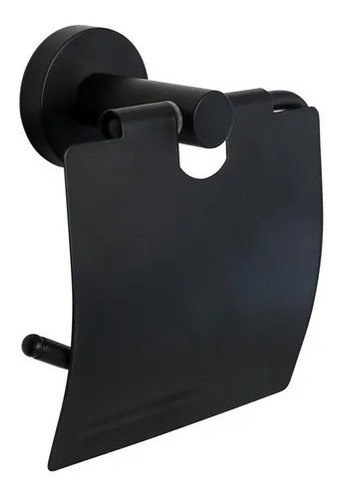 [MLU625549566] Porta Rollo Con Tapa En Negro Mate Acra