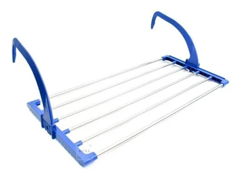 [MLU479615029] Tendedero De Ropa Metálico Para Ventana/mampara/balcón Acra 