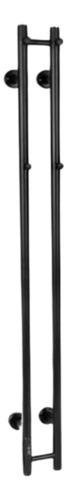 [MLU701342136] Toallero Negro Mate Calienta Toalla Aqualia 140x12 Acra