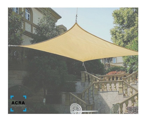 [MLU625813720] Toldo Lona Vela Cuadrado 2,5x2,5 Patio Piscina Terraza Acra