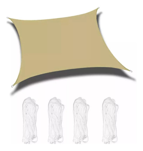 [MLU625775450] Toldo Lona Vela Cuadrado 3,6x3,6 Patio Piscina Terraza Acra