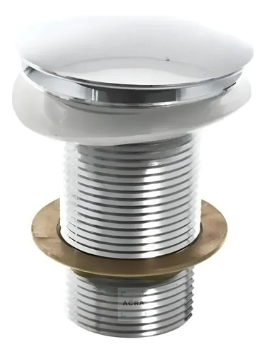 [MLU658935457] Valvula Tip Top Cromada Brillante Sin Desborde Acra