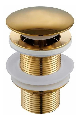 [MLU620524581] Válvula Lavatorio En Dorado Gold Oro Acra