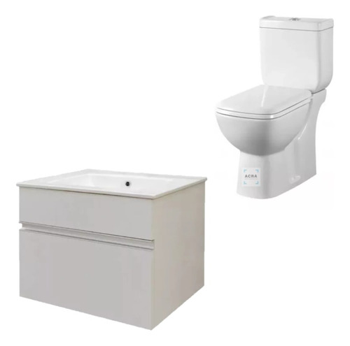 [MLU602567878] Water Inodoro Alto Con Encimera Loza 61x46 Mueble Acra