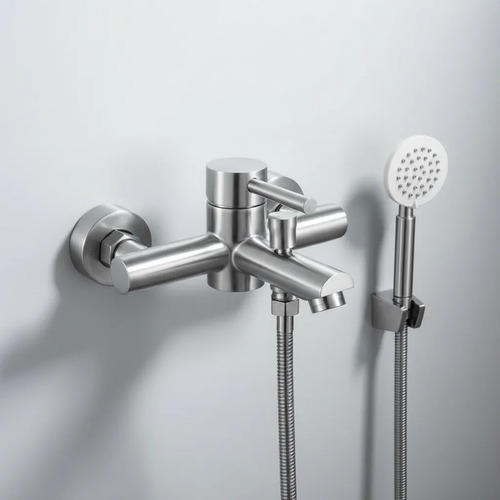 [MLU1297001912] Monocomando Ducha Ac. Inox. Color Satin Palito Acra