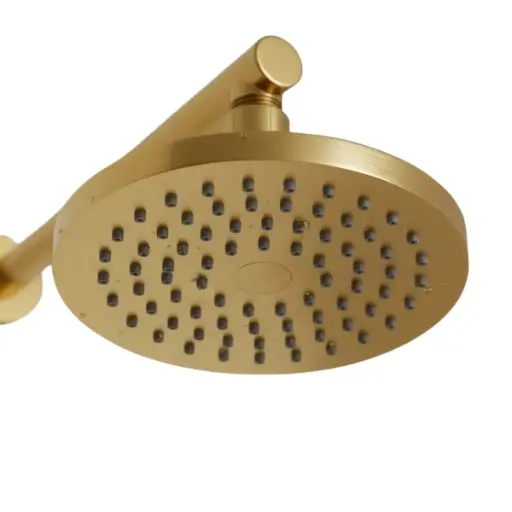 [MLU687670903] Ducha Baño Articulada Redonda 200mm Gold Fv Acra