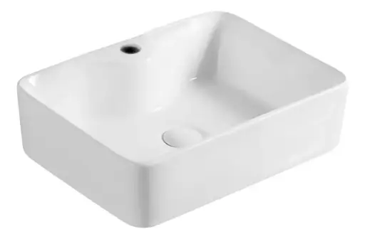 [MLU1336106462] Bacha Pileta De Apoyo Para Baño Blanco Brillo Acra