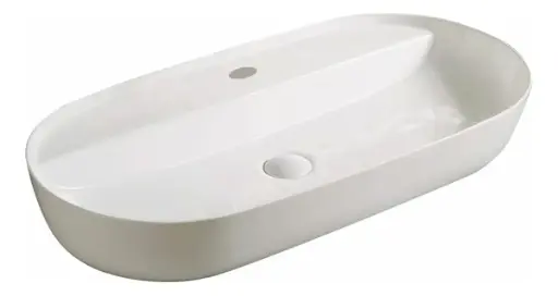 [MLU1342227422] Bacha Pileta Lavatorio De Apoyar Ovalada Blanca Acra