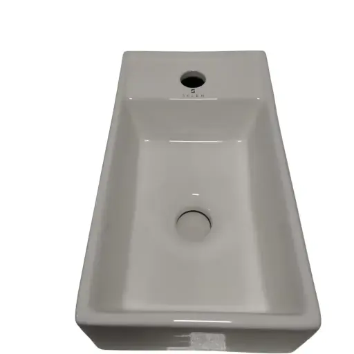 [MLU1444734896] Bacha Loza Rectangular De Apoyo Blanca Acra