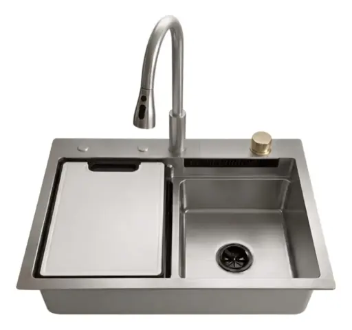 [MLU1448929692] Pileta Cocina Multifunción Completa Satinado Acra