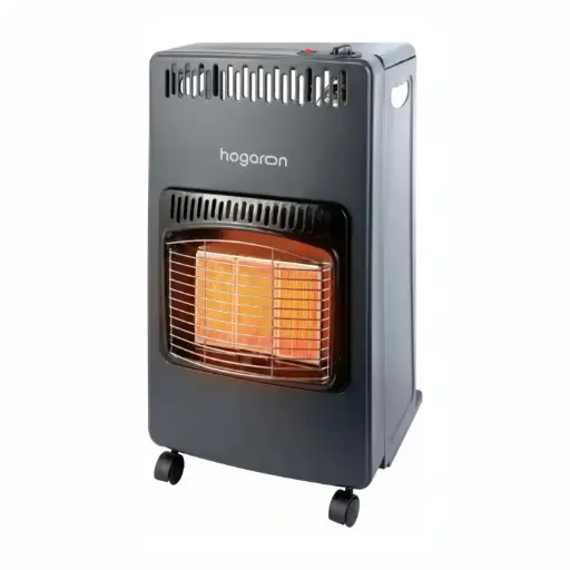 [MLU1467426396] Estufa A Gas De Pie Hogaron Plegable Negra Acra
