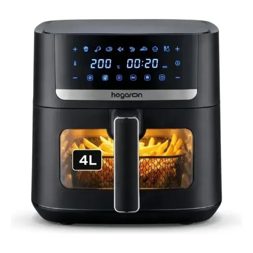 [MLU1467426672] Freidora De Aire Sin Aceite 4l Hogaron Negra Acra