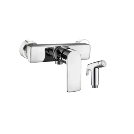 [MLU1485955380] Griferia Monocomando Ducha Higiénica Flat Cromo Acra