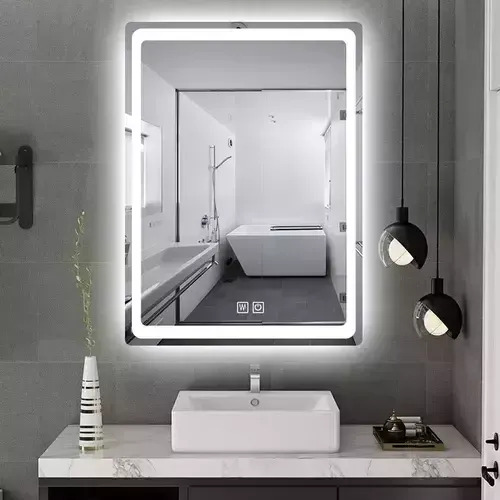 [MLU1514193914] Espejo De Baño Rectangular Con Luz Led Segovia Acra