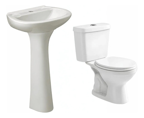 [MLU1514805576] Juego Inodoro Con Mochila + Lavatorio Pedestal Roma Acra