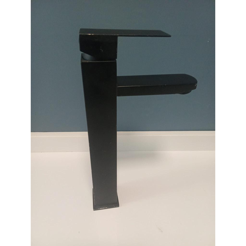 Monocomando Canilla CON DETALLE Grifo Baño Negro Mate Cuadrada Alta