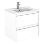 Mueble Aéreo De Baño Color Blanco Sistema Push 60 Cm Acra